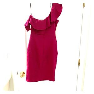 Lulus Magenta body con dress.
